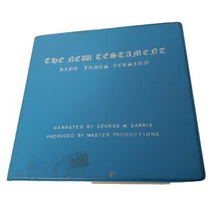 The Holy Bible New Testament KJV 12 Cassette Tapes George Sarris Audiobook